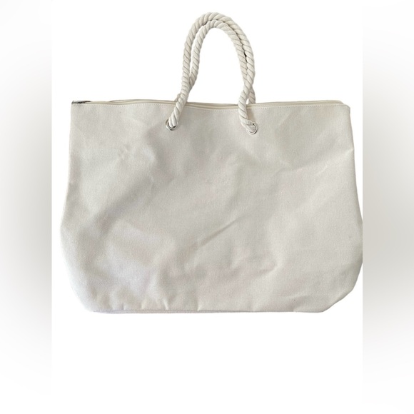 Unknown Brand BABES Canvas Tote NWOT - Picture 3 of 4